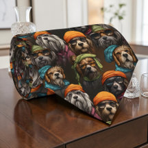 Gravata de Pescoço Personalizada com Gráfico de Ca