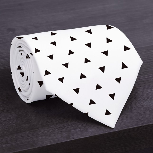 Gravata de Pescoço Personalizada com Padrão Preto  (Criador carregado)