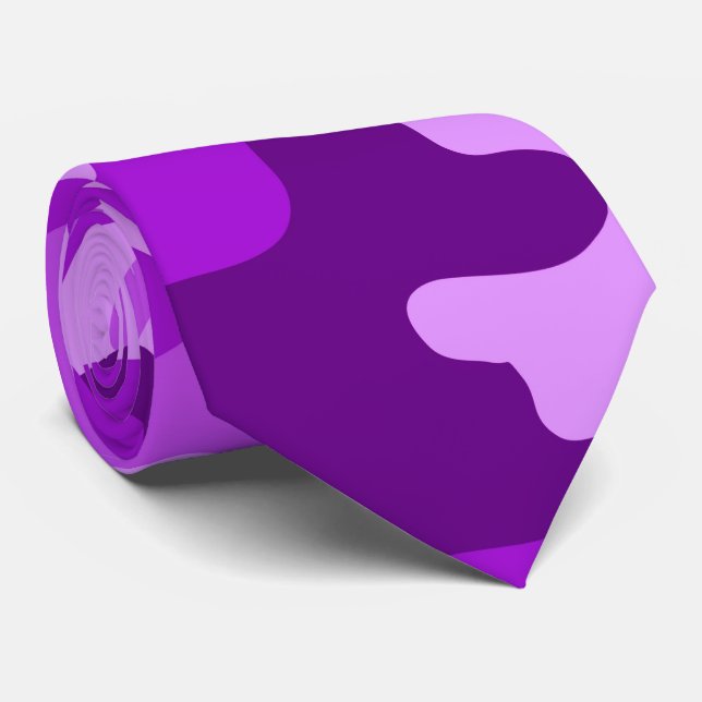Gravata de pescoço violeta camuflada (Rolled)