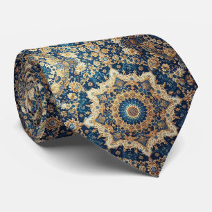 Gravata de seda persa de luxo estilo designer