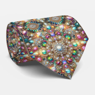 Gravata de seda persa de luxo estilo designer Fa