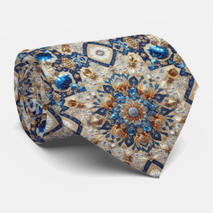 Gravata de seda persa de luxo estilo designer   Fa