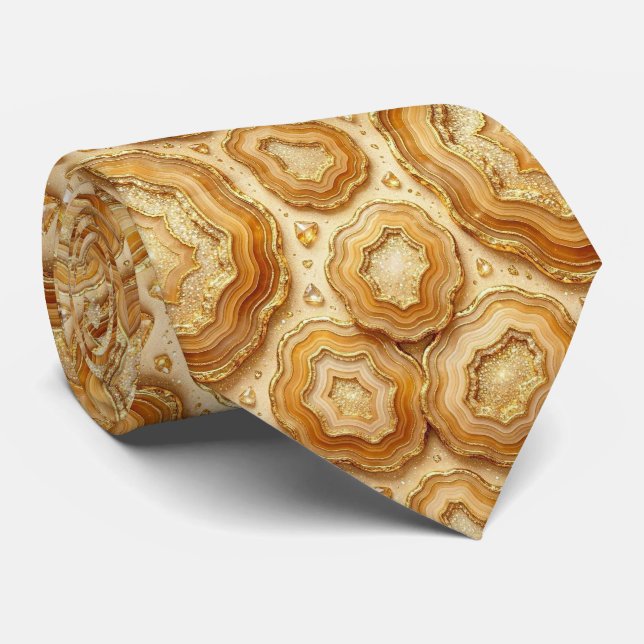 Gravata de Terno de Luxo | Camelo + Gravata de Pes (Rolled)