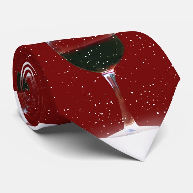 Gravata de vinho de Natal (Rolled)