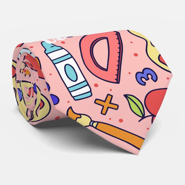 Gravata De volta à escola. Temas escolares (Rolled)