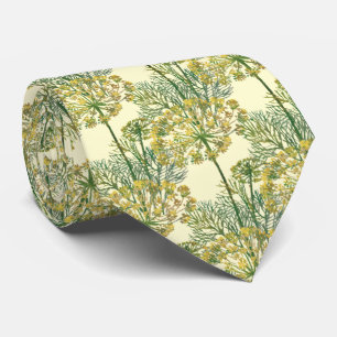 Gravata de Watercolor de Dill Flower – Ilustração