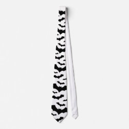 Gravata Deathrock Bat Neck Tie