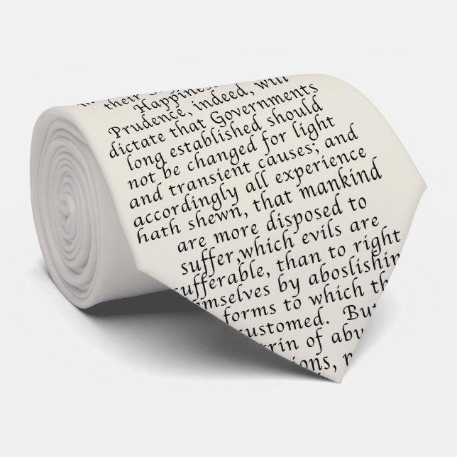 Gravata Declaração dos E.U. de independência (Rolled)