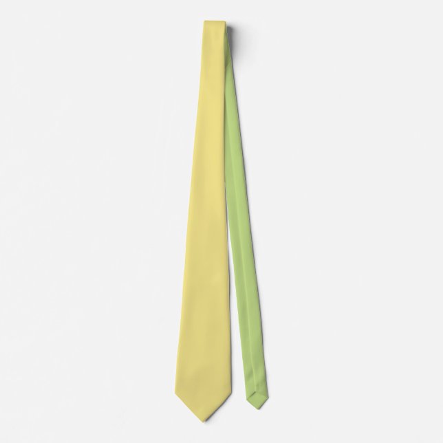 Gravata Decor amarelo macio pronto para personalização (Frente)
