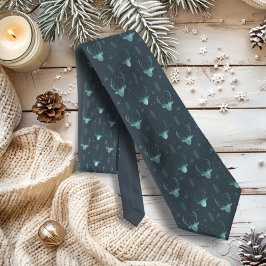 Gravata Deer Antlers Arrows Padrão de Natal V2 Tl ID861