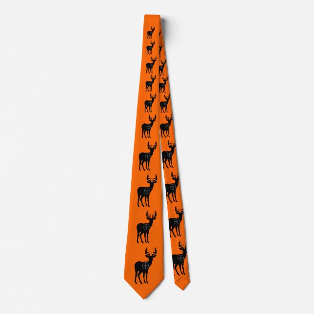 Gravata Deer Hunting Tie-Orange (Frente)