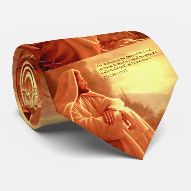 Gravata Deixem-nos louvar o nome do Senhor... (Rolled)