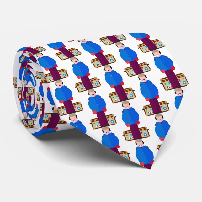 Gravata Del Griffith – Classic Comedy Pattern Tie (Rolled)