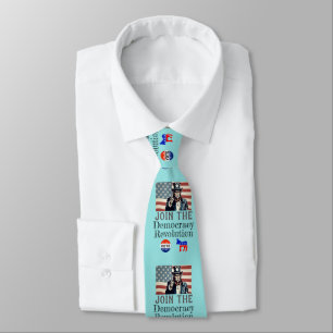 Gravata Democracia Revolution Necktie