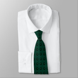 Gravata Dentist Hunter Green Dot Dot Padron Neck