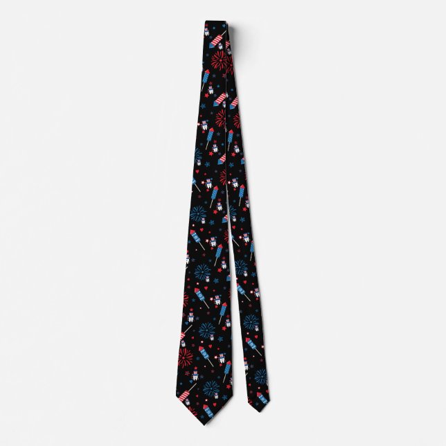 Gravata Dentist Neck Tie 4 de julho (Frente)