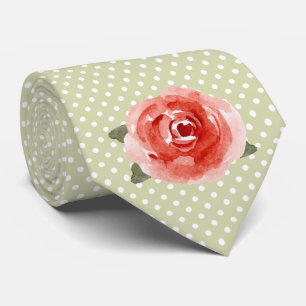 Gravata Derby Rosa on White e Limão Dots Tie