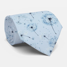 Gravata Deriva de Dente-de-Leão Azul em Fundo Azul Céu Sua