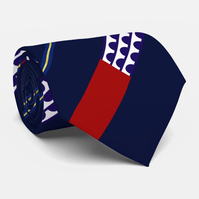 Gravata Des Moines (Iowa), bandeira da cidade, Neck Tie (Rolled)