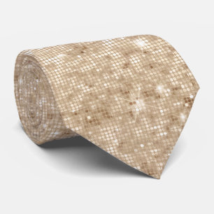 GRAVATA DESCO DE CHAMPAGNE DOURADO MENS TIE