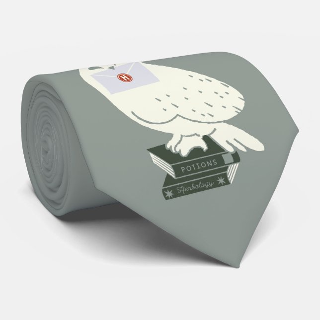 Gravata Desenho Caprichoso da Hedwig com Carta (Rolled)