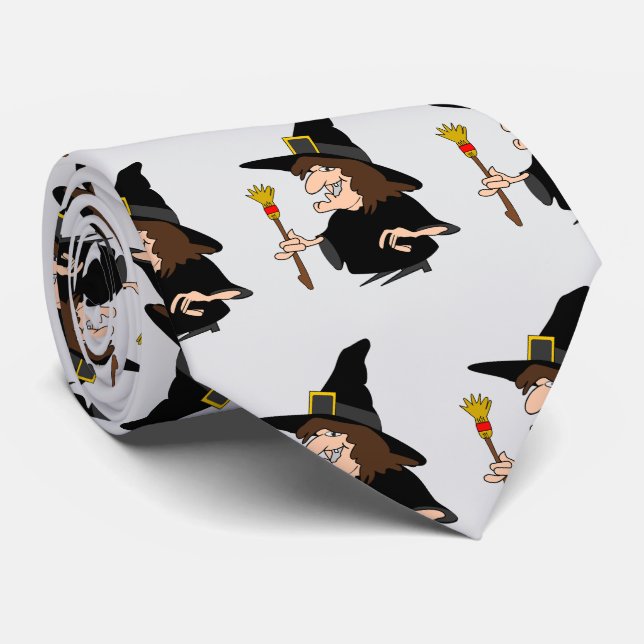 Gravata Desenho de Bruxa (Rolled)