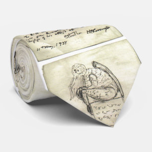 Gravata Desenho de Cthulhu por Lovecraft Neck Tie