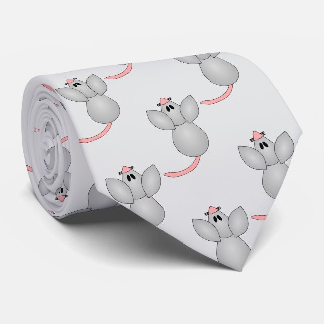 Gravata Desenho de Rato (Rolled)