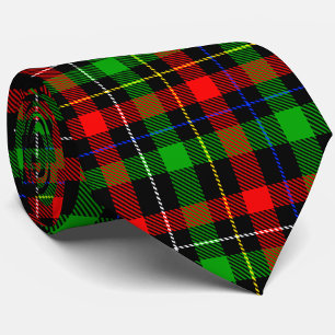 Gravata Desenho Xadrez de Flanela Vermelho Verde Branco de