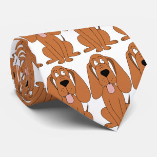 Gravata Desenhos animados do cão de Brown. Hound.