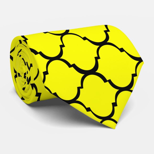 Gravata Design amarelo marroquino (Rolled)