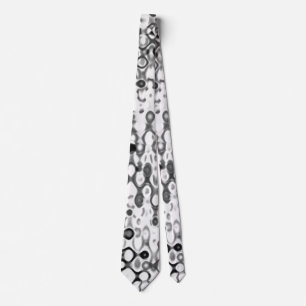 Gravata Design de abstrato moderno branco e preto