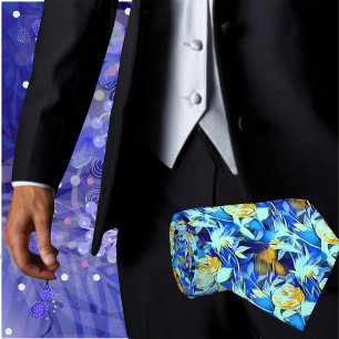 Gravata Design de Arte Floral