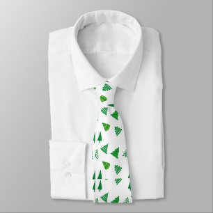 Gravata Design de árvore de Natal divertida