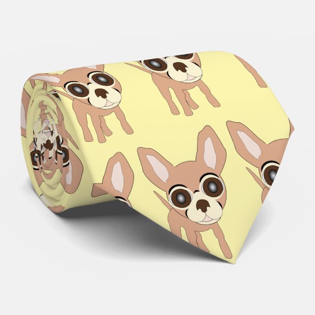 Gravata Design de Cachorro Chihuahua (Rolled)