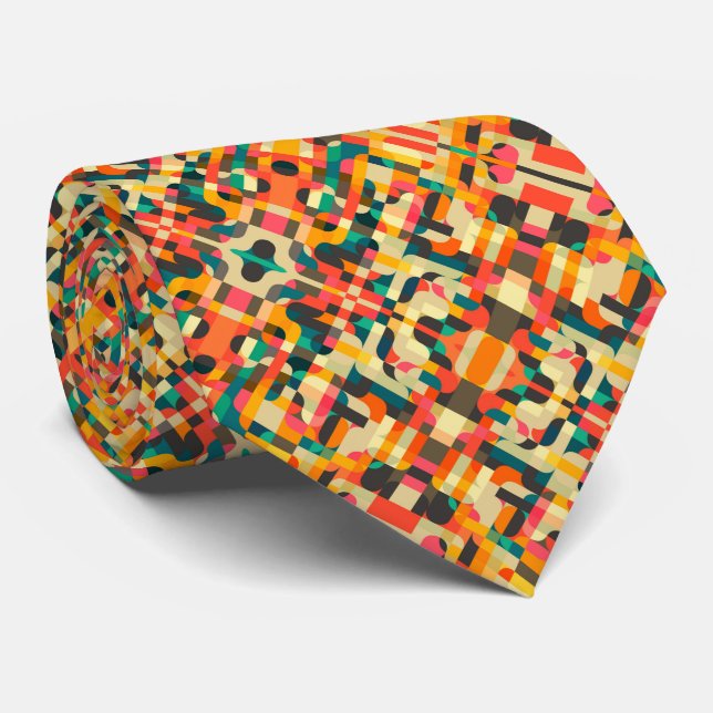 Gravata Design de cores mestiças brancas (Rolled)