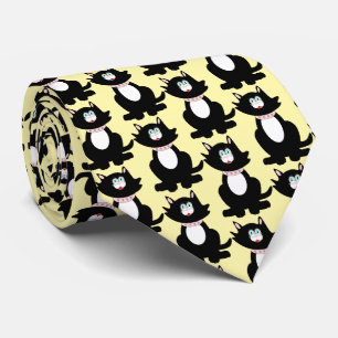 Gravata Design de Gato Negro
