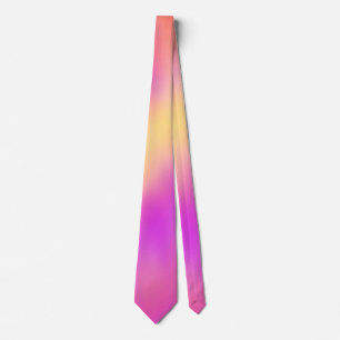 Gravata Design de Gradiente Colorido Iridescente de Pastel