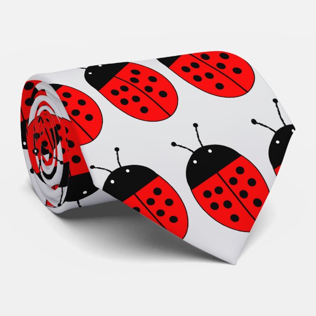 Gravata Design de joaninha (Rolled)