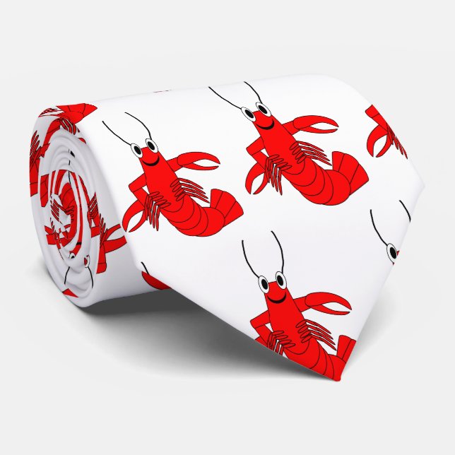 Gravata Design de lagosta vermelha (Rolled)