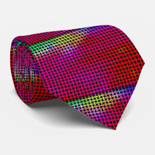 Gravata Design De Onda De Cesto Brilhante No Escuro
