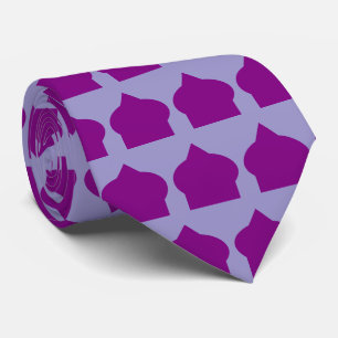 Gravata Design de padrão marroquino roxo
