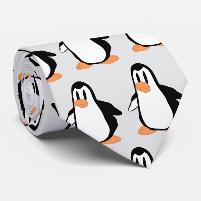 Gravata Design de Pinguim (Rolled)