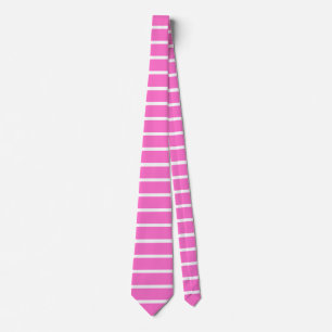 Gravata Design de Stripes Brancas e Rosa