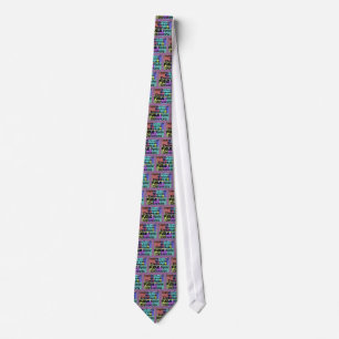 Gravata Design de "Terminologia" do Psicólogo Mens Necktie