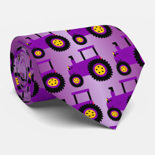 Gravata Design de Trator Roxo
