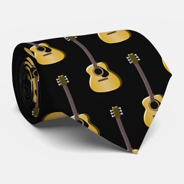 Gravata Design de Violão Acústico (Rolled)