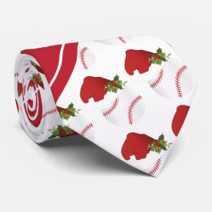 Gravata Design do basebol do Natal