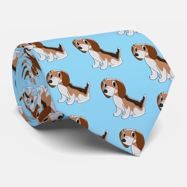 Gravata Design do Cachorro do Beagle (Rolled)