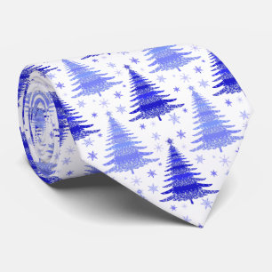 Gravata Design do Padrão de Pergueiro Azul da Árvore de Na